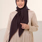 Diario - Kerudung Segi Empat Ultrafine Plain Scarf Voal Chocolate Series