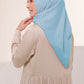 Diario - Kerudung Segi Empat Ultrafine Plain Scarf Voal Blue Series