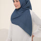 Diario - Kerudung Segi Empat Ultrafine Plain Scarf Voal Blue Series