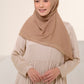 Diario - Kerudung Segi Empat Ultrafine Plain Scarf Voal Chocolate Series