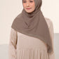 Diario - Kerudung Segi Empat Ultrafine Plain Scarf Voal Chocolate Series