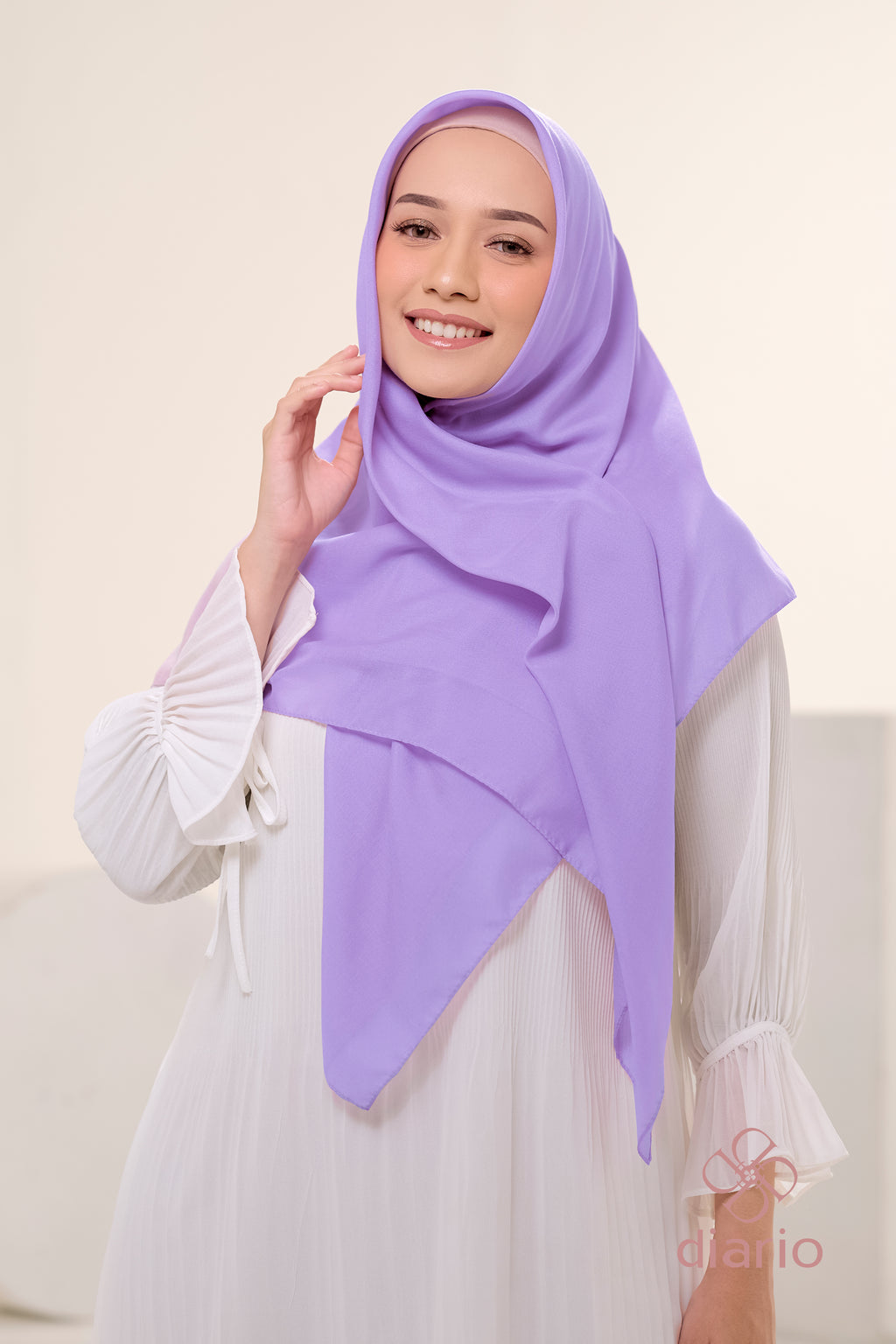 Diario - Kerudung Segi Empat Sahara Plain Scarf