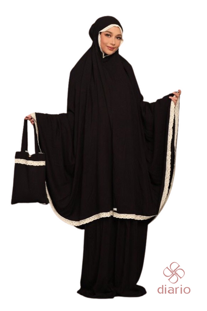 Diario - Mukena Dewasa Rayon Renda Plain