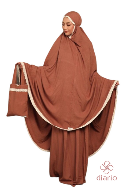 Diario - Mukena Dewasa Rayon Renda Plain